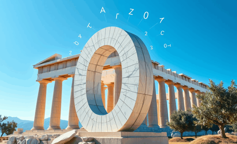 Μια απεικόνιση του μηδέν και του ρόλου του στα μαθηματικά.