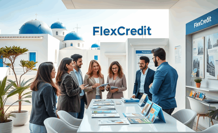 Ένα άτομο υπογράφει έγγραφα για δάνειο με το FlexCredit