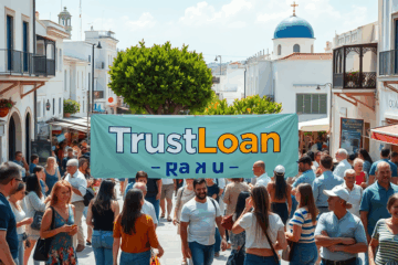 Image showing TrustLoan offering quick and easy funds.
